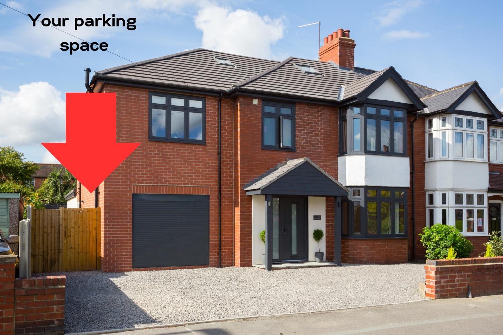 2 X Double - 2 X Free Off Street Parking Spaces