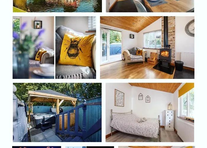 Family Honeybeelodge York Hot Tub And Wood Burner